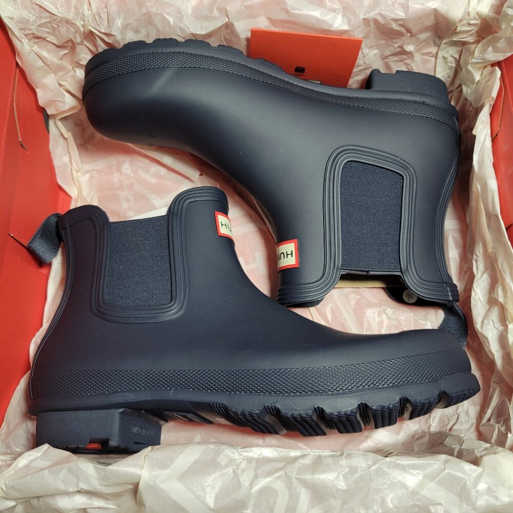 Hunter Women's Original Chelsea Boots in Navy - Picture 1 of 9